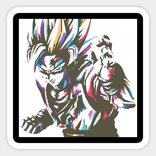 ssj2 goku Sticker by BarnawiMT